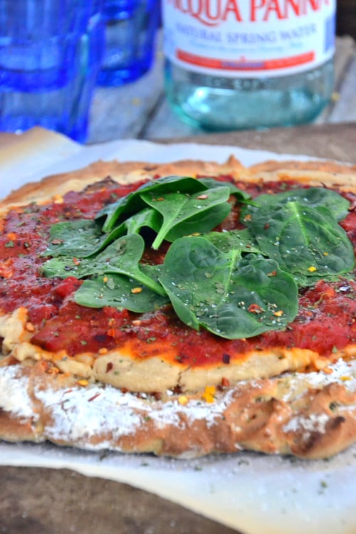 A healthy, gluten-free "pizza" for inspiration